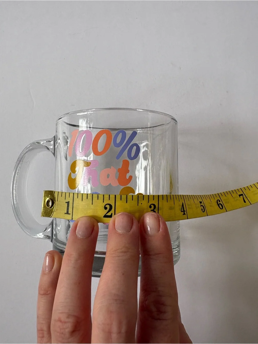 Talking Out Of Turn 100% That Witch Diner Mug Coffee Cup Clear Halloween Gift